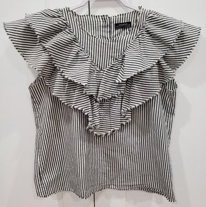Zara button up stripped shirt
